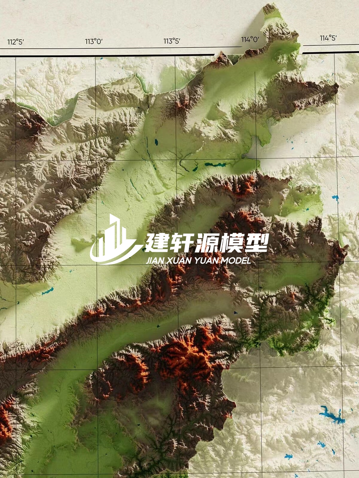 芝罘地形模型制作